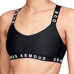 Under Armour Crossback Low Impact Sports Bra - small - black